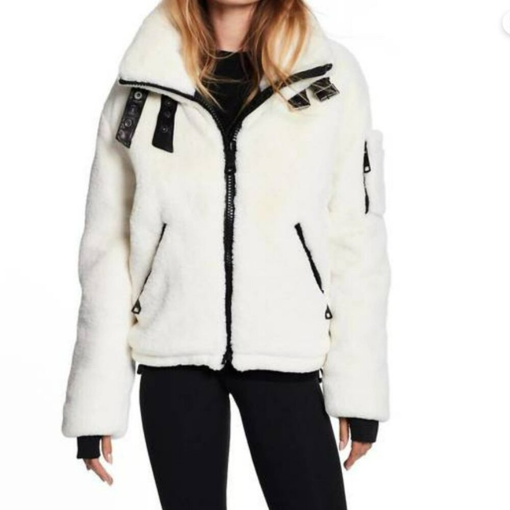 SAM. Faux Fur Denver Jacket in Ivory